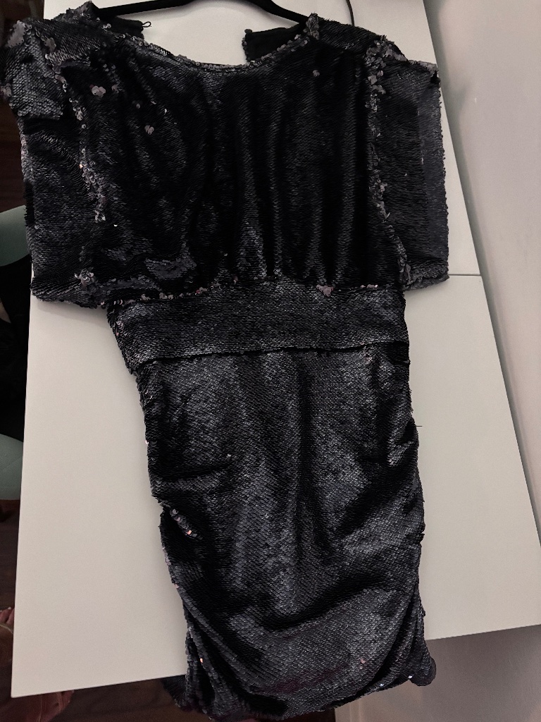 Sequin Dress Blue Mini Dress